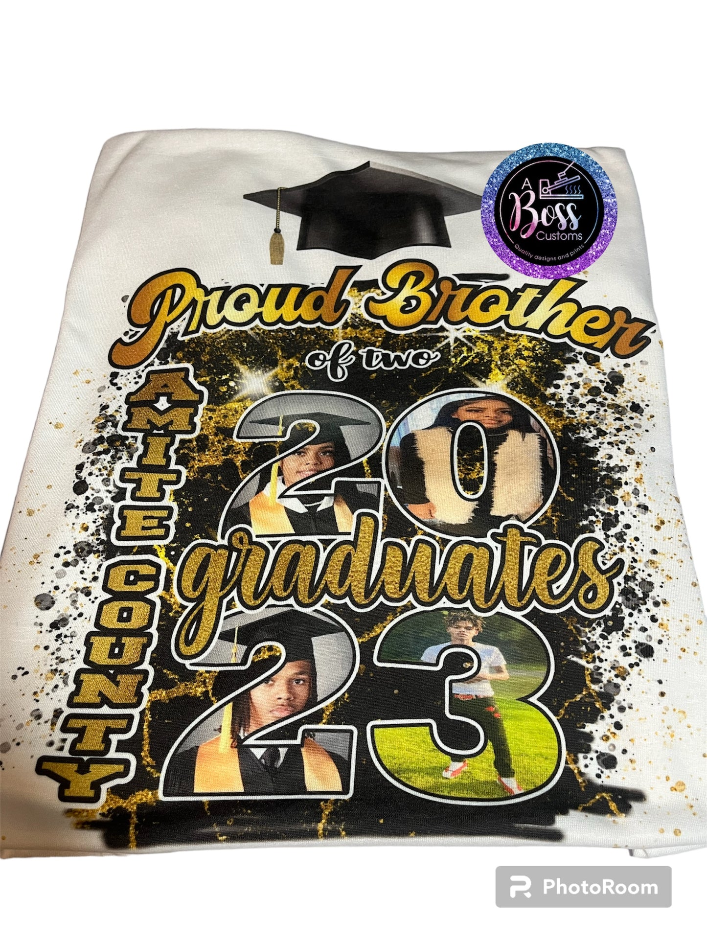 Custom Grad shirt (full front or center