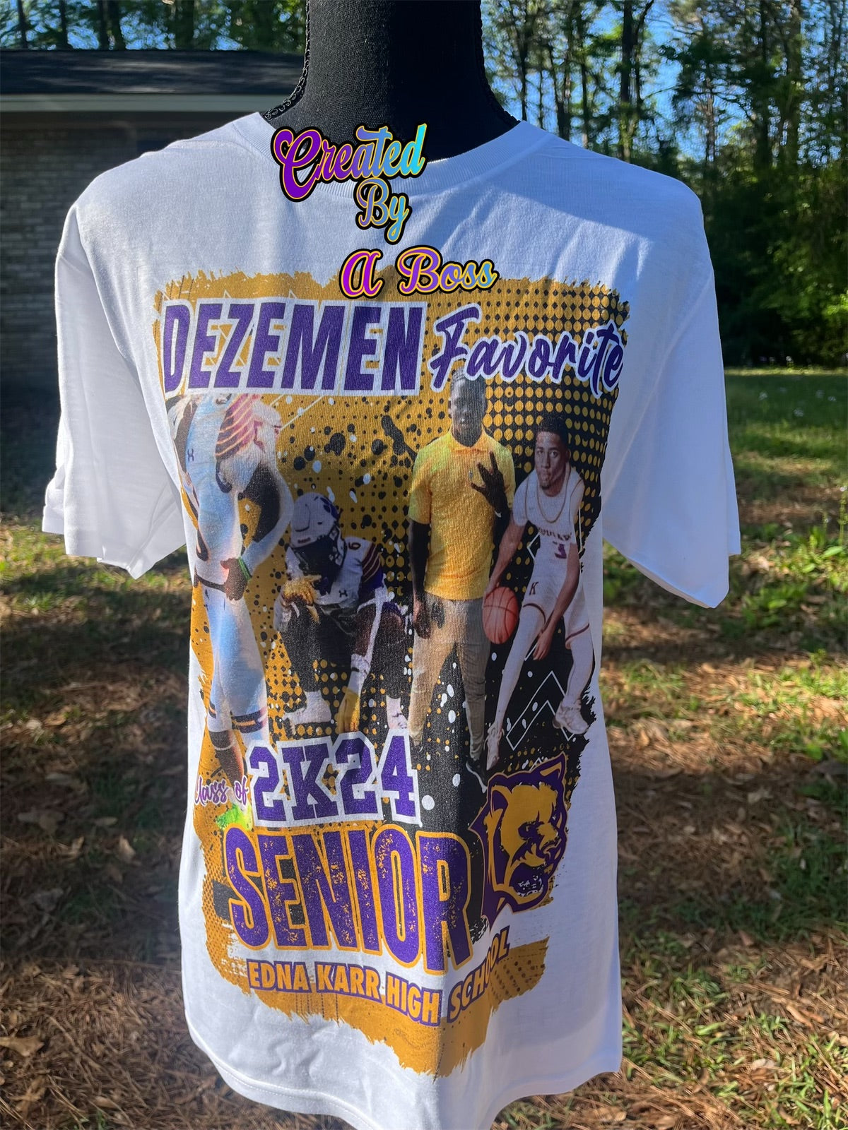 Custom Grad shirt (full front or center