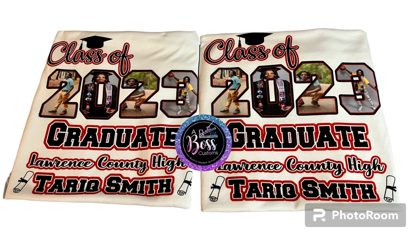 Custom Grad shirt (full front or center