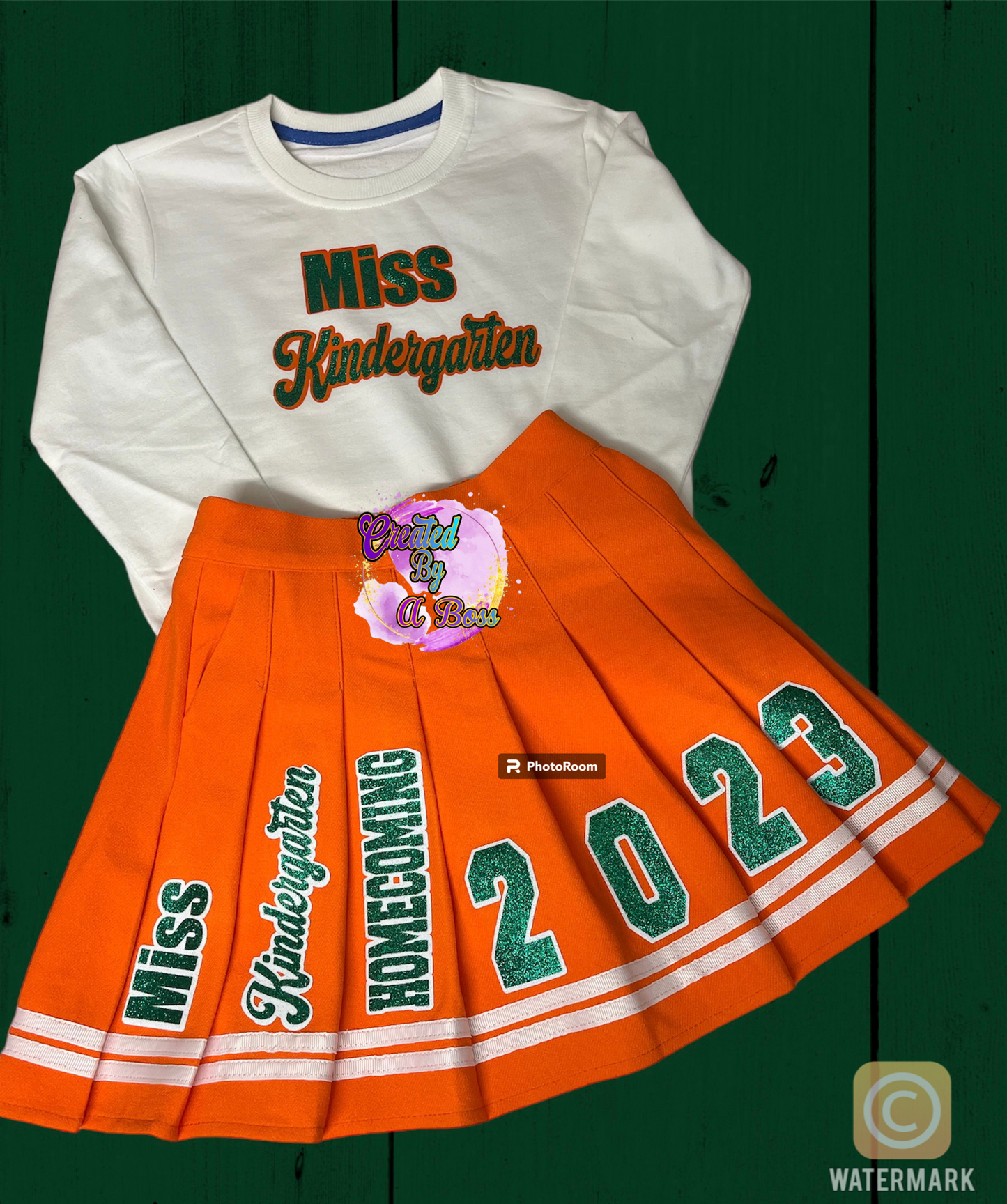 Kids Sweatshirt/shirt and skirt set