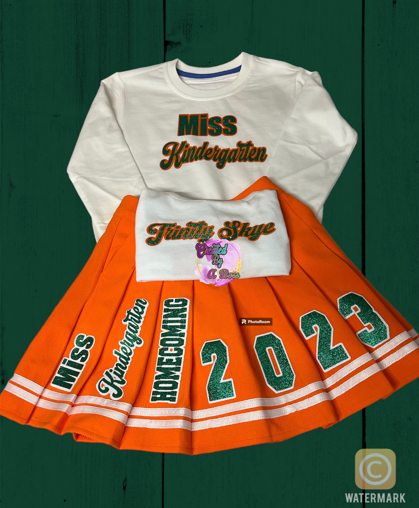 Kids Sweatshirt/shirt and skirt set