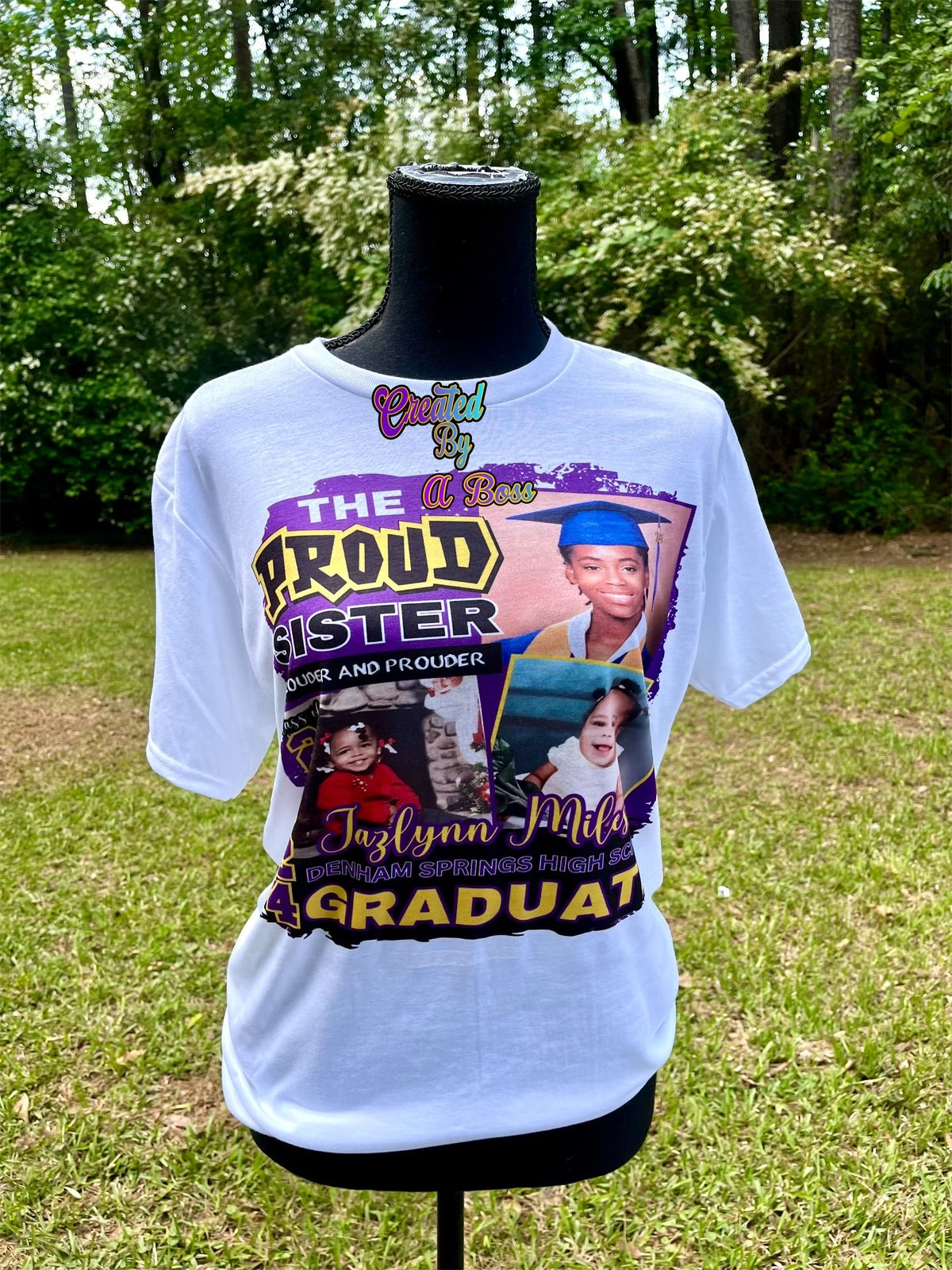 Custom Grad shirt (full front or center