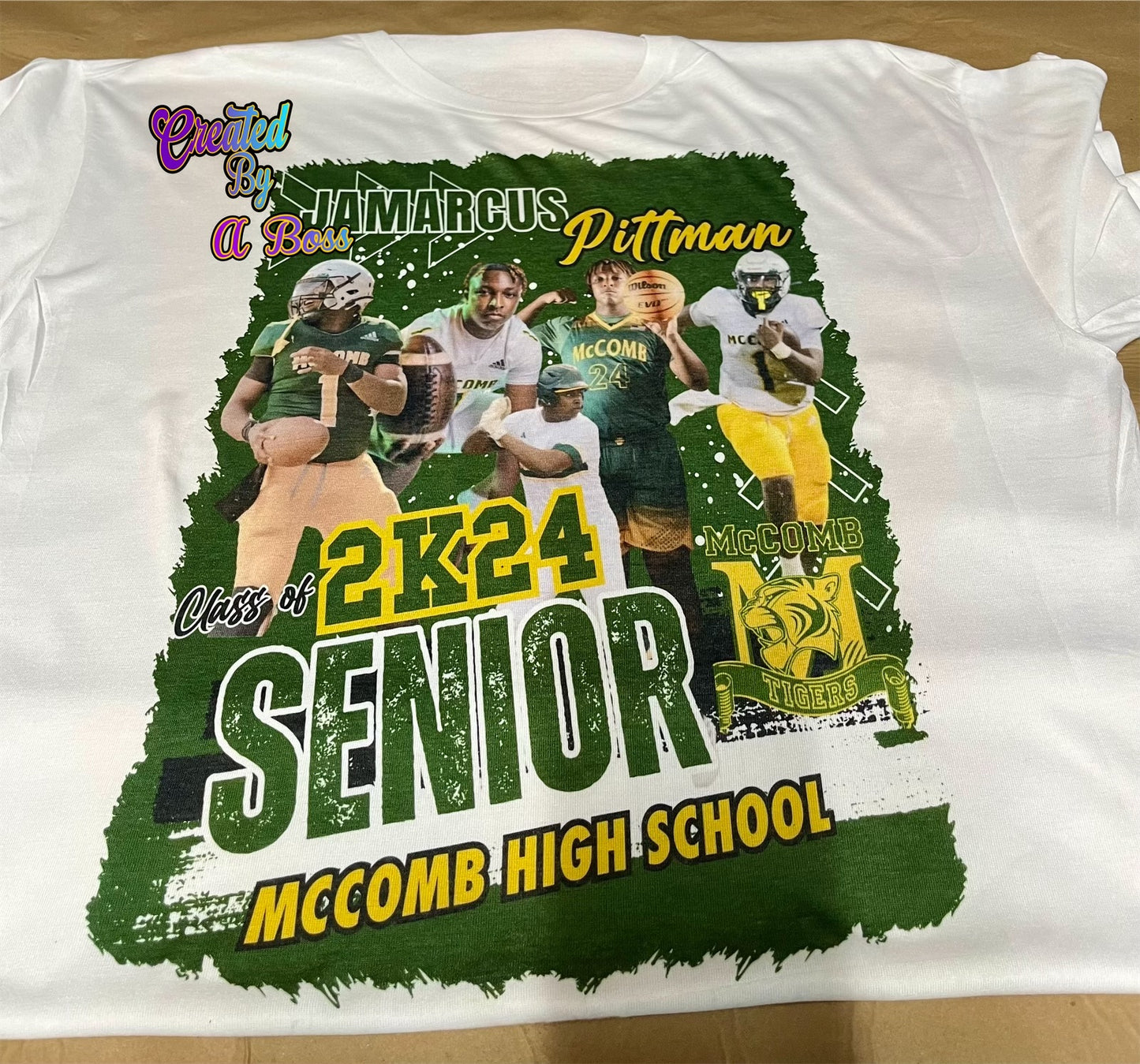 Custom Grad shirt (full front or center