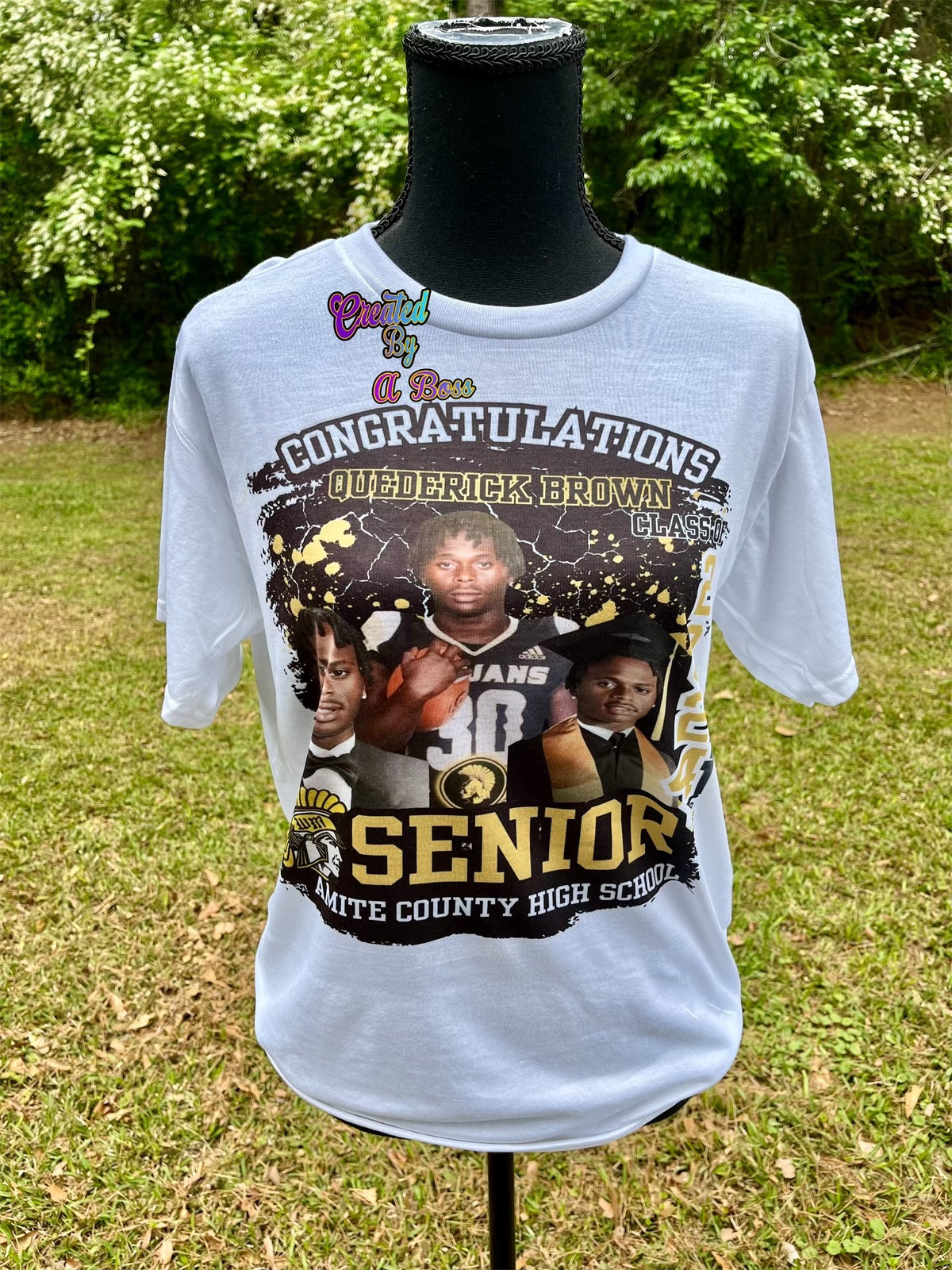 Custom Grad shirt (full front or center