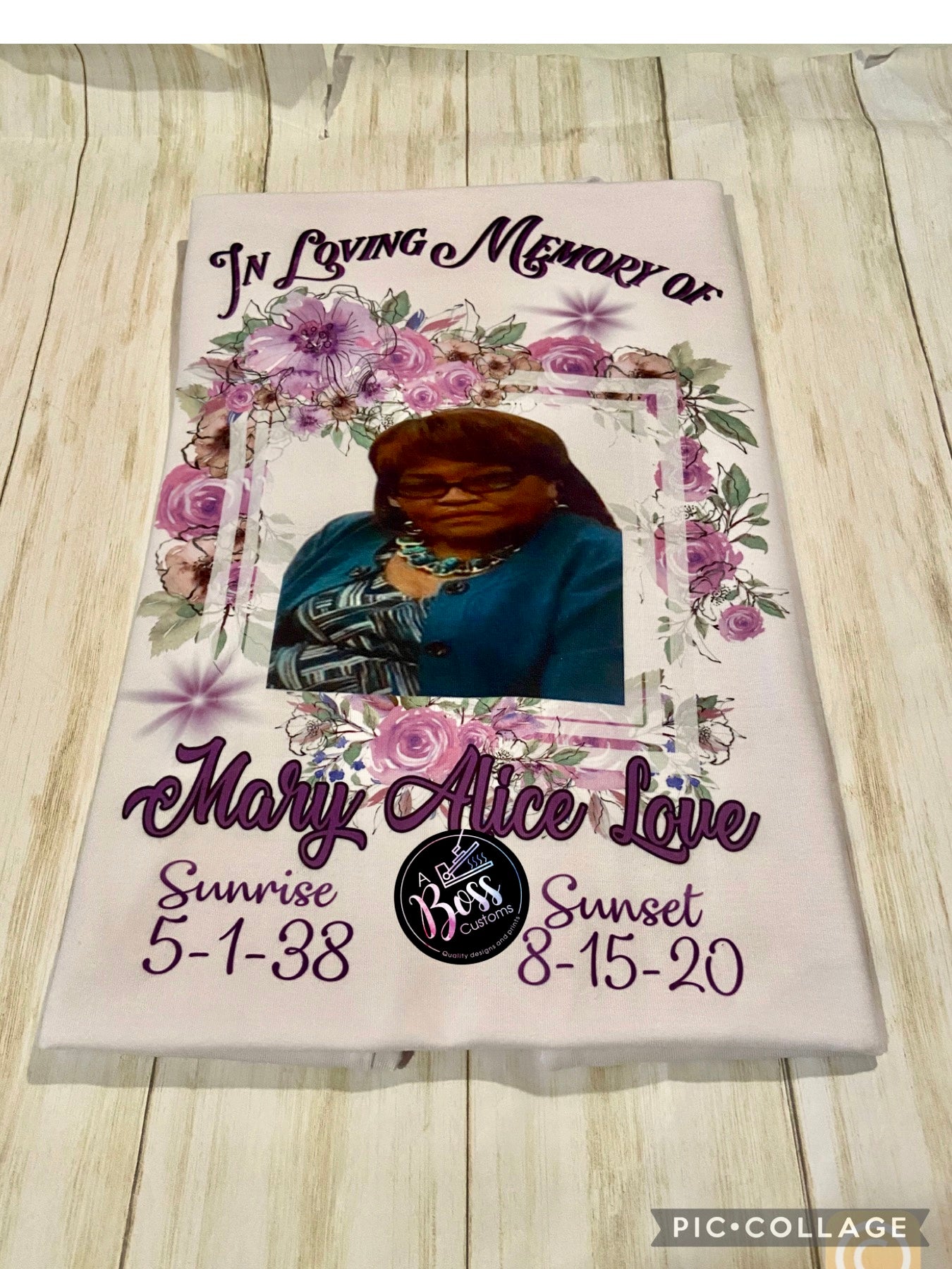 Custom Memorial shirt