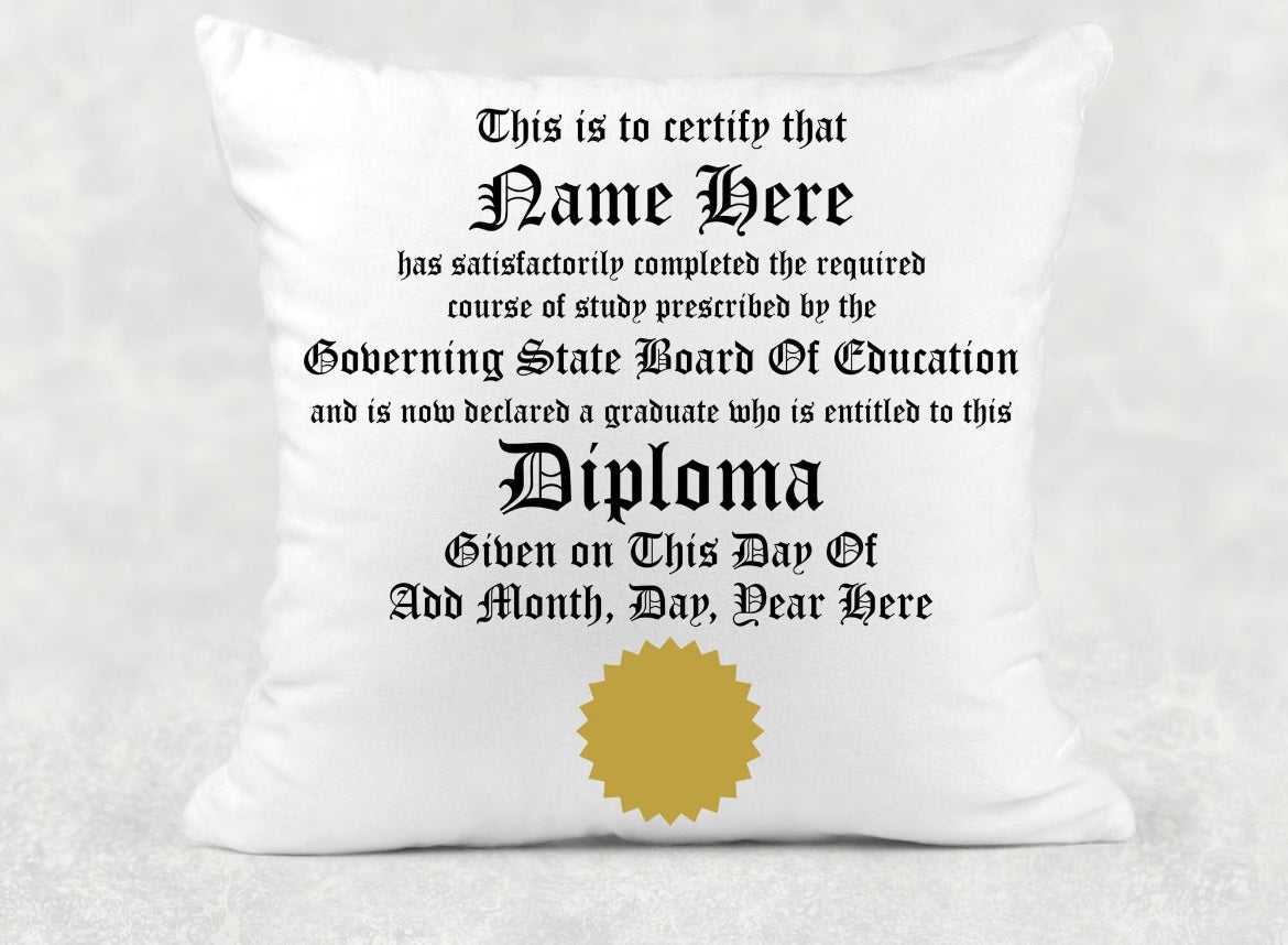 Grad pillow