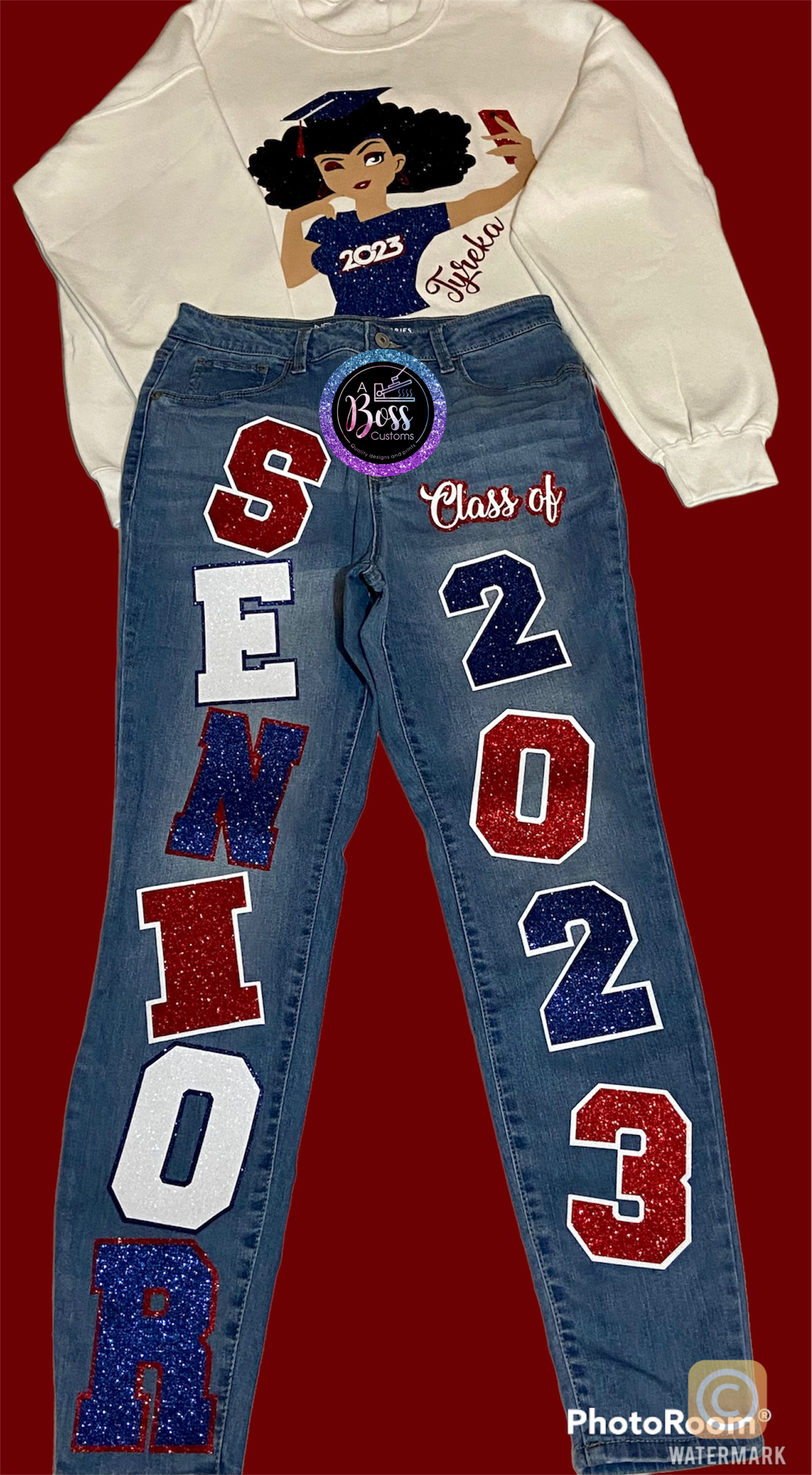 Senior jean and shirt set