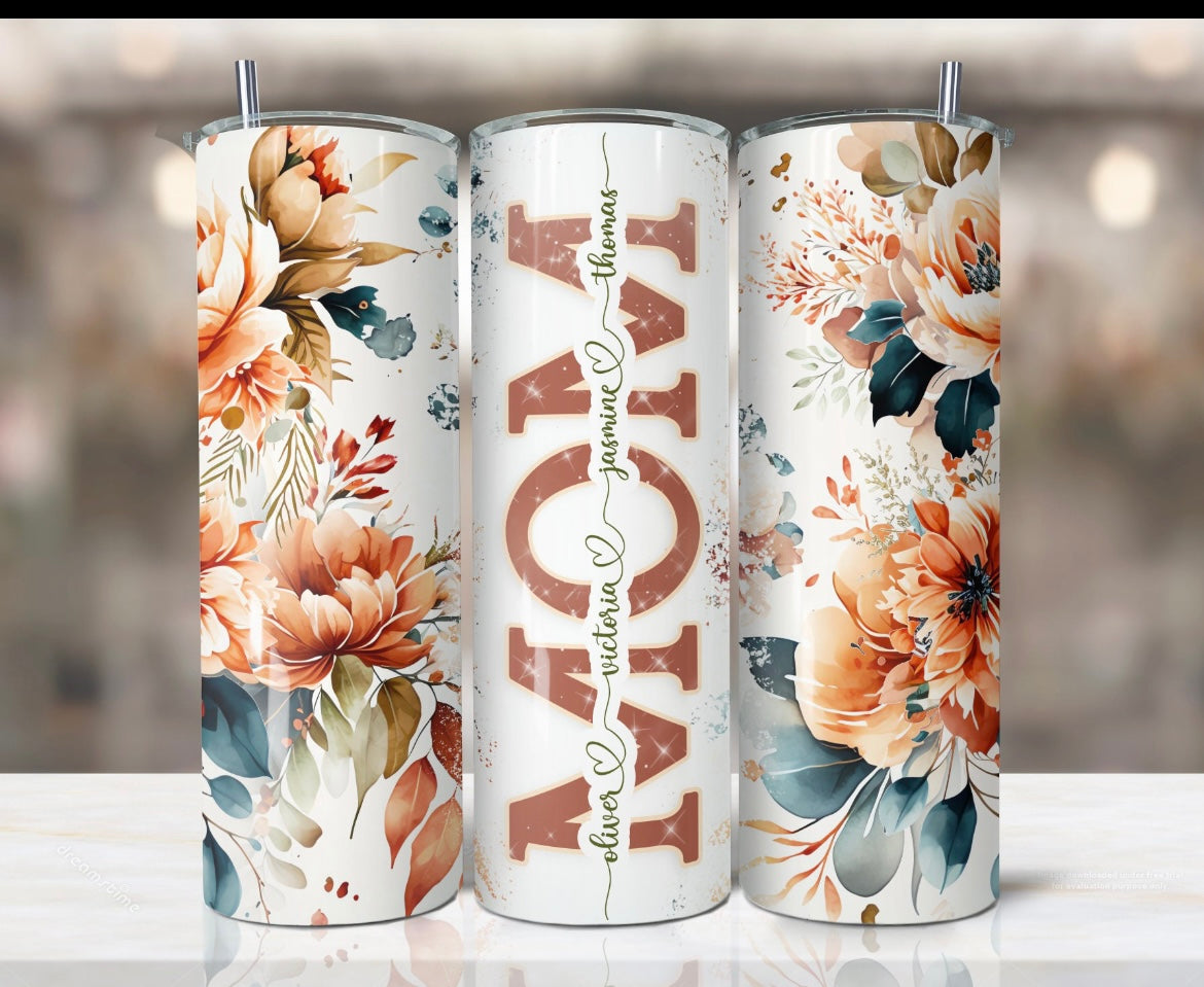 Mom/Mommy skinny tumbler