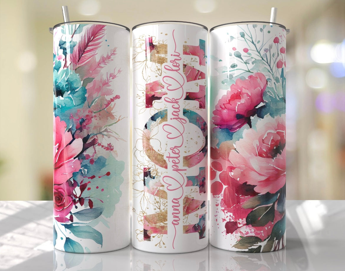 Mom/Mommy skinny tumbler