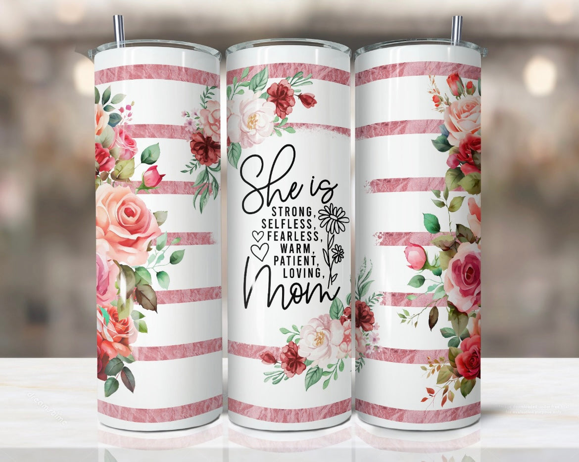 Mom/Mommy skinny tumbler