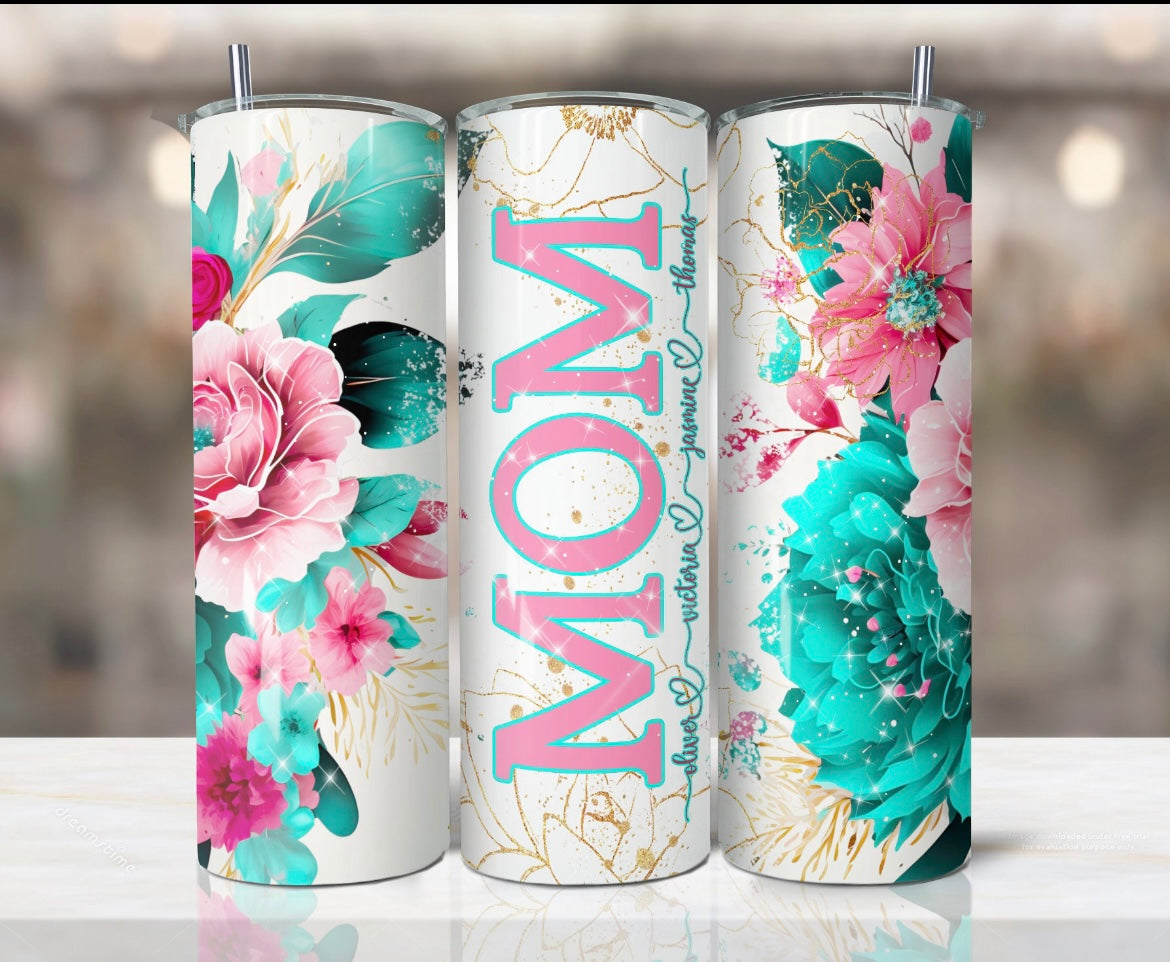 Mom/Mommy skinny tumbler