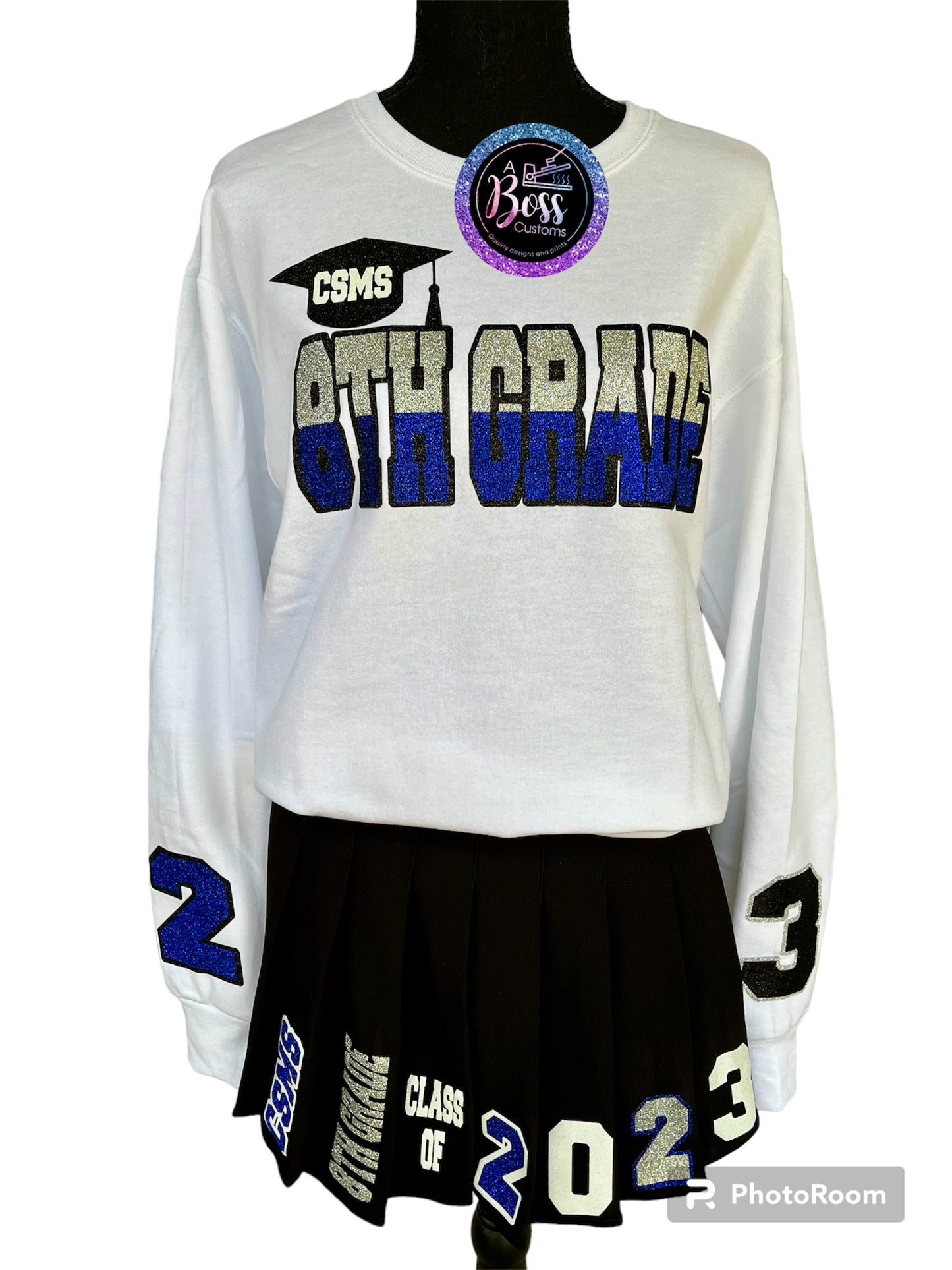 Sweatshirt and skirt set