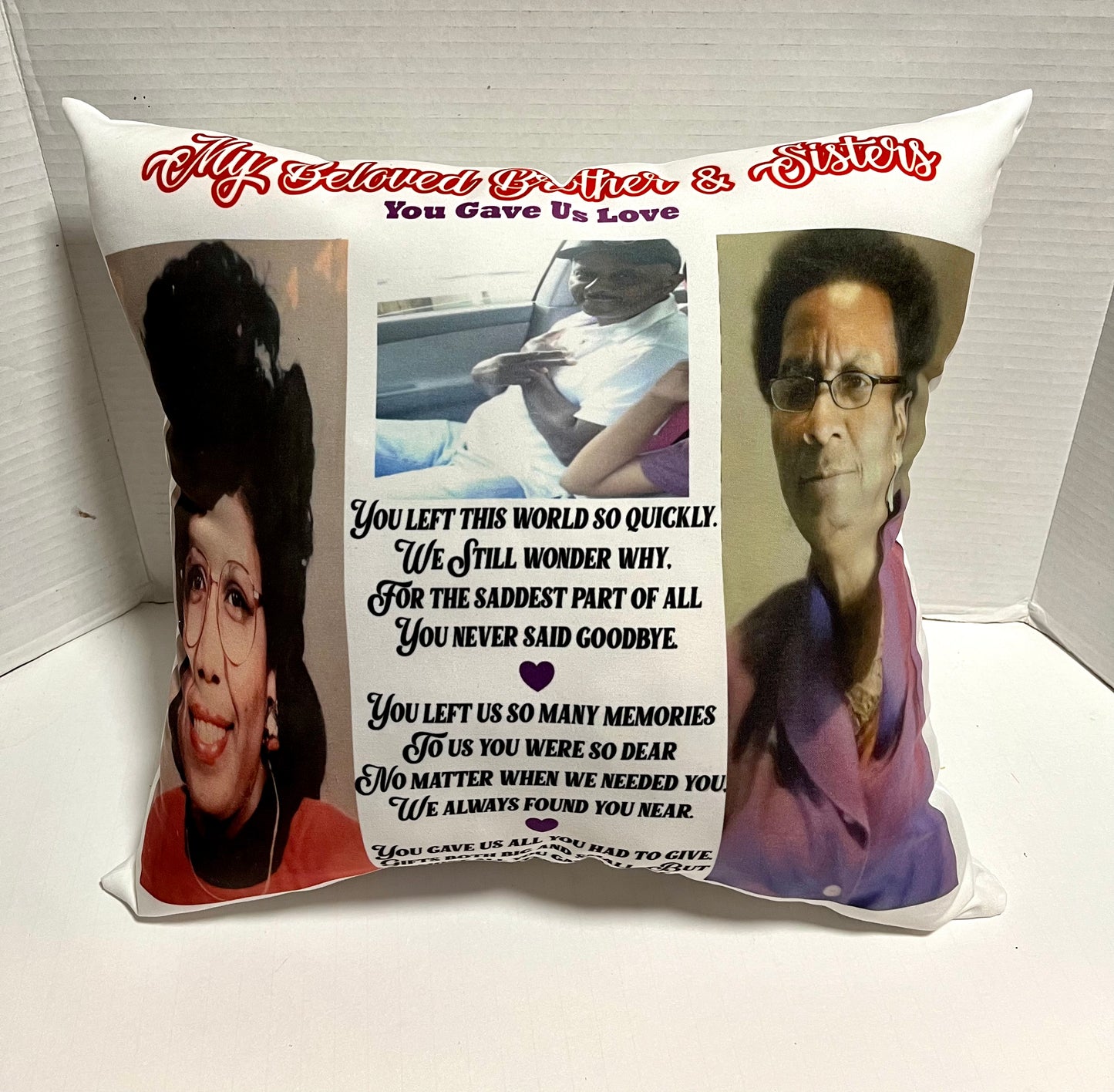 Custom Memorial pillow