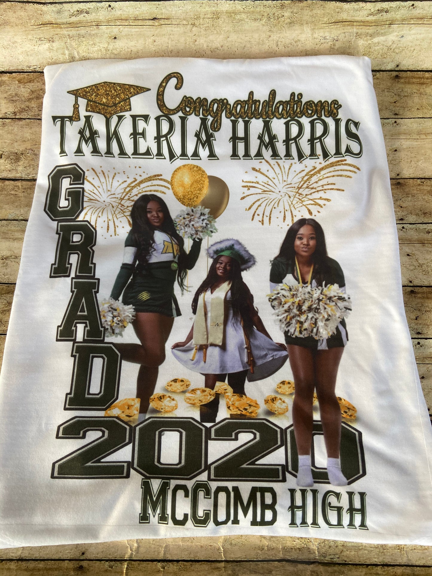 Custom Grad shirt (full front or center