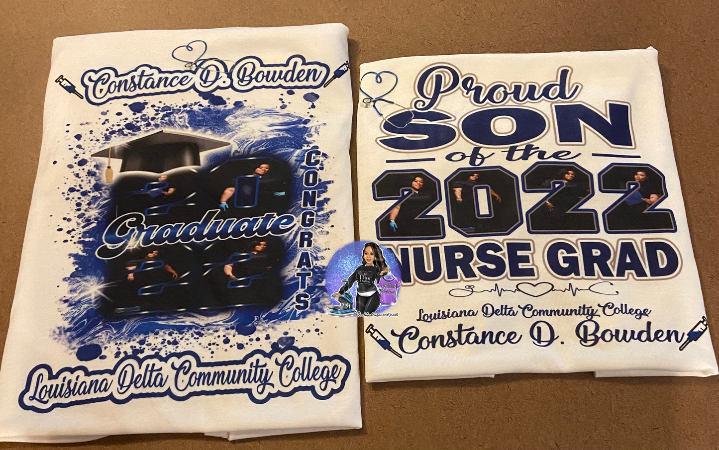 Custom Grad shirt (full front or center