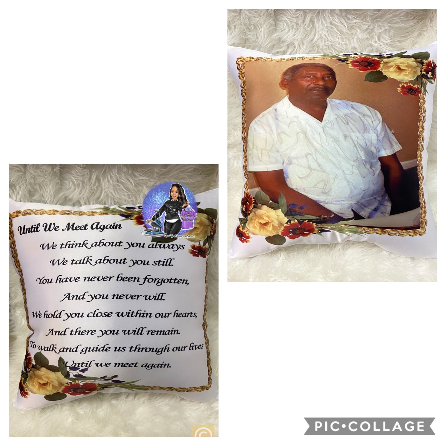 Custom Memorial pillow