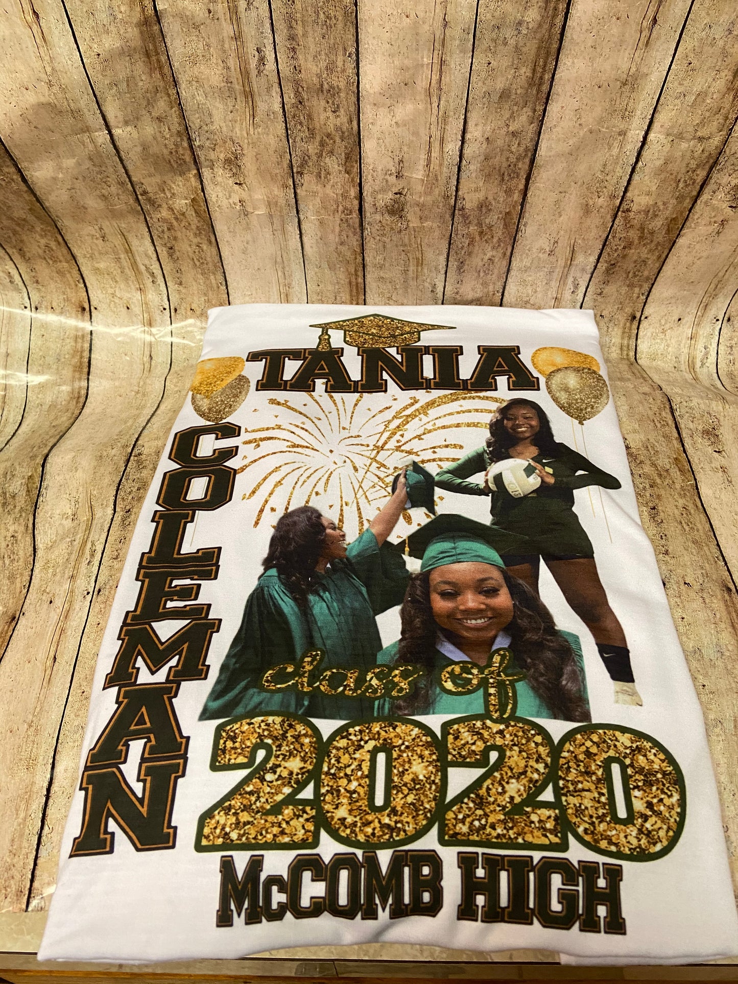 Custom Grad shirt (full front or center