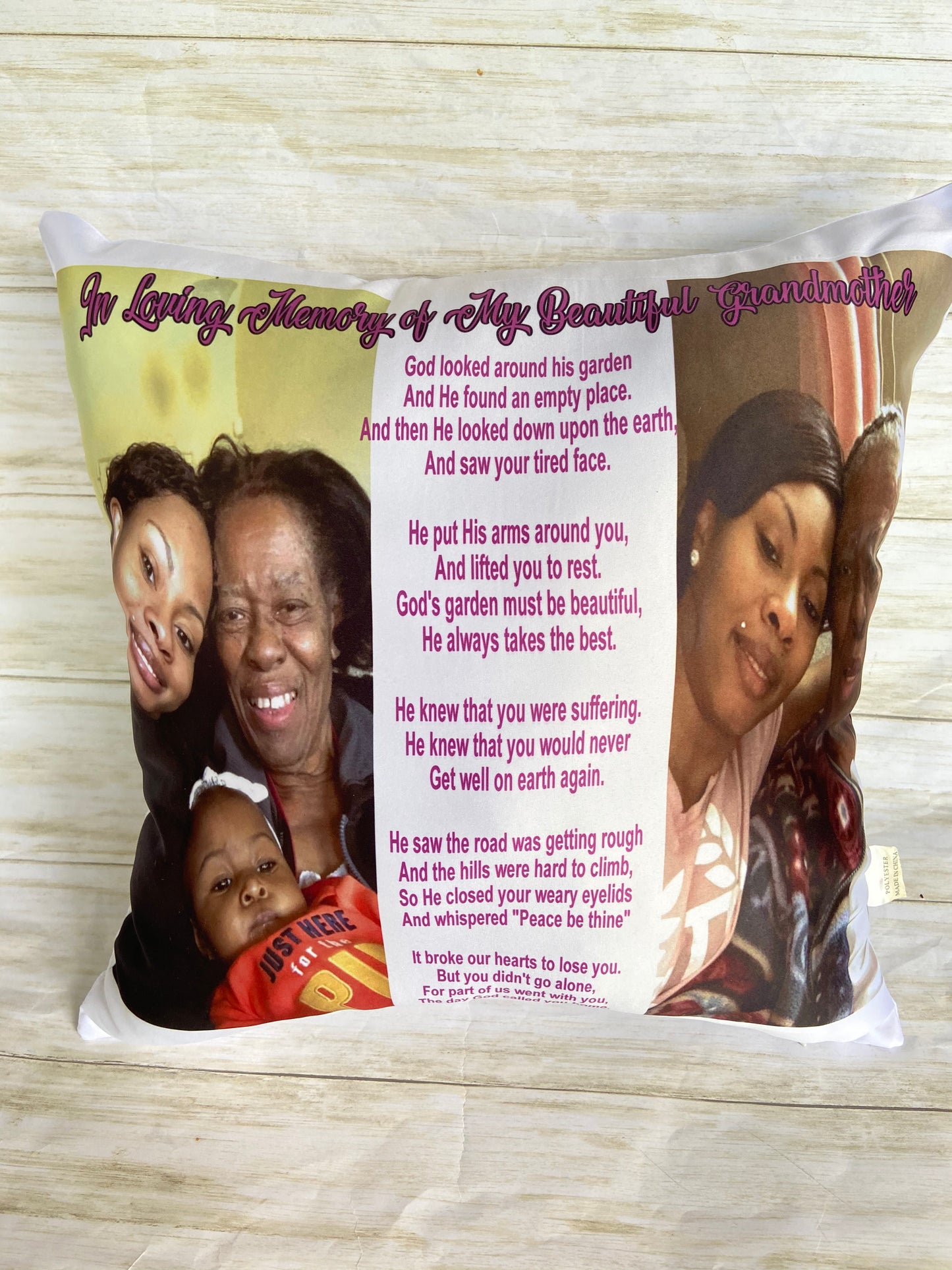 Custom Memorial pillow